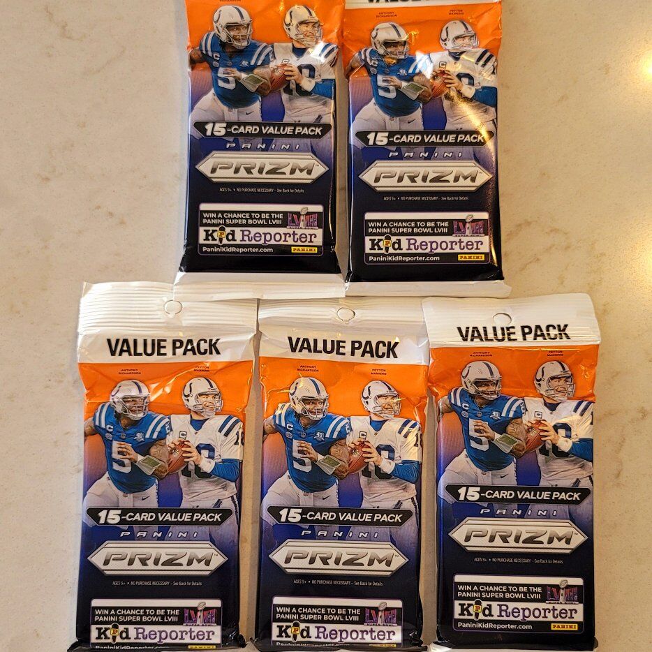 NEW- 2023 NFL Prizm Value Packs (10)