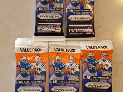 NEW- 2023 NFL Prizm Value Packs (10)