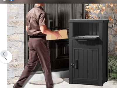 New in Box Package Delivery Box for Outside, Storage Box with Lockable Secure,Anti-Theft Drop Box