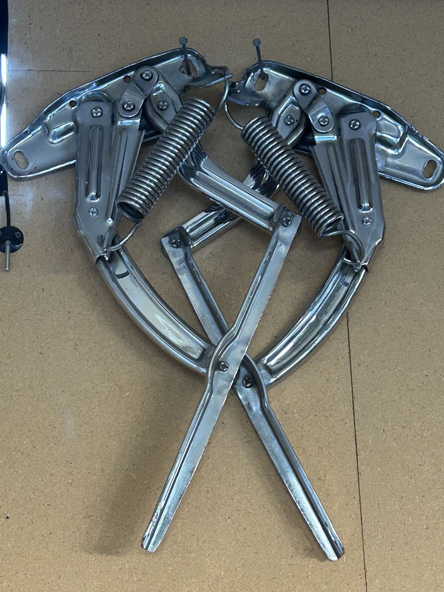 70’s Chrome Chevy Hood Hinges