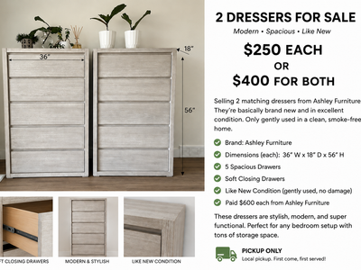 Practically New Dressers