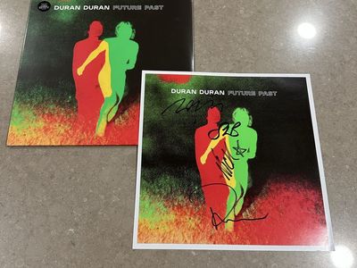 DURAN DURAN-SIGNED Future Past White Vinyl LP With Autographed Art Print-SEALED