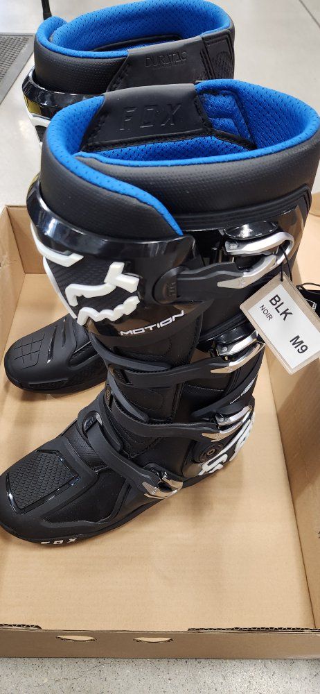 Fox Racing Motion Motocross Boots Black M9 (Men's 9) MX/Off-Road Riding Gear