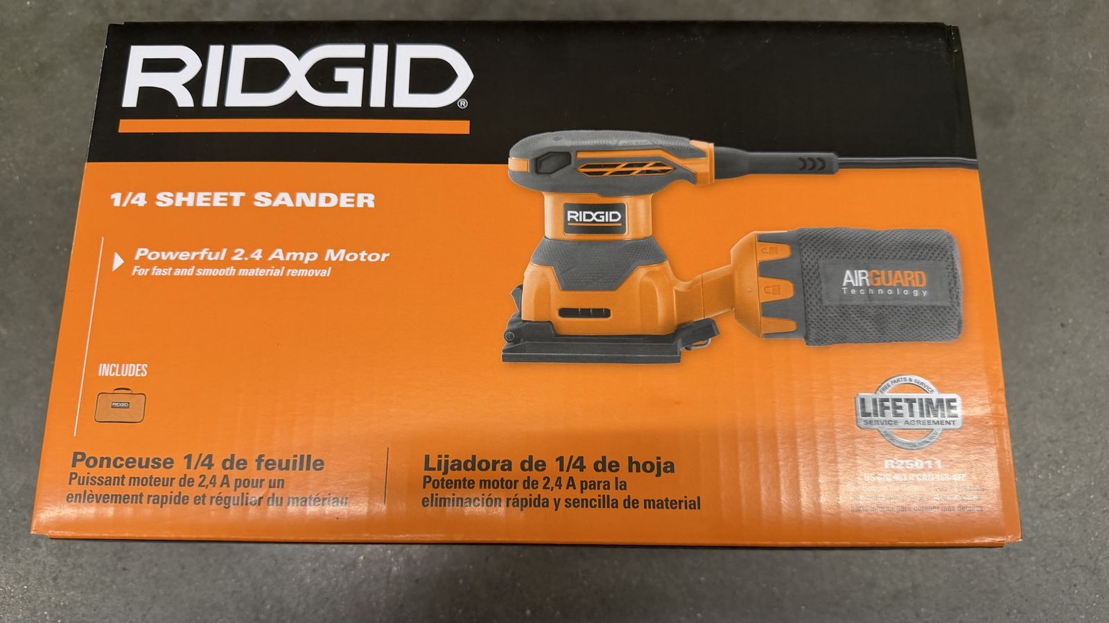 2.4 Amp Corded 1/4 Sheet Sander with AIRGUARD Technology