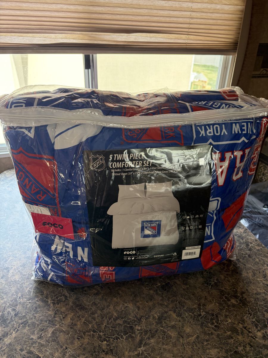 NHL Rangers Bedding For Twin Bed