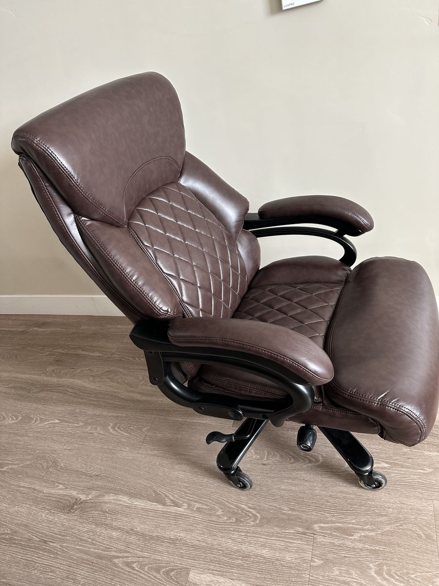 Reclining Executive Office Chair with Footrest