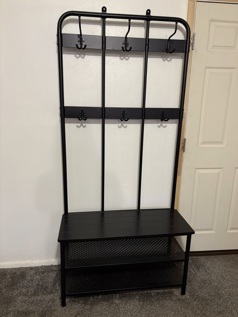 IKEA Coat Rack and Shoe Organizer with Bench