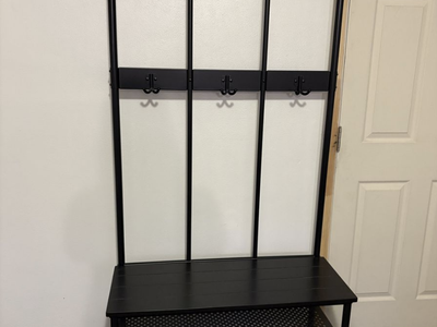 IKEA Coat Rack and Shoe Organizer with Bench