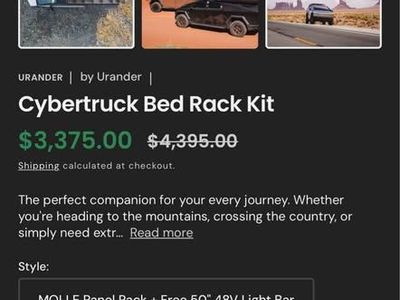 Tesla cyber truck deck lid