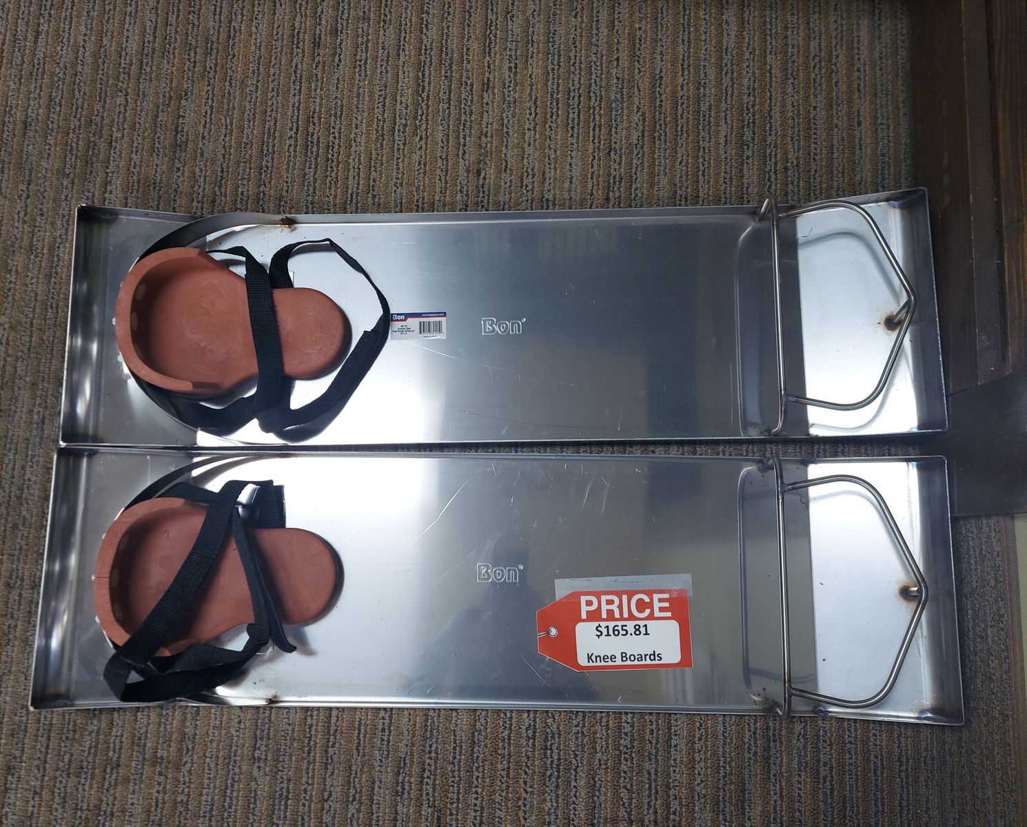 BON STAINLESS STEEL KNEE BOARDS