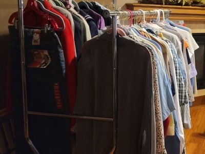 Heavy Duty Double Clothing Rack