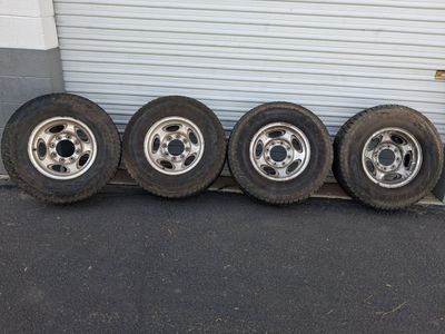 Sumitomo Encounter AT Tires LT265/75R16 8-Lug Aluminum Wheels Set of 4 Fair