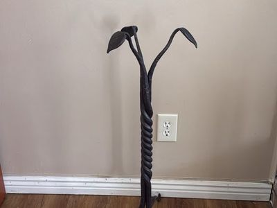Decorative Wrought Iron Fireplace Tool Stand