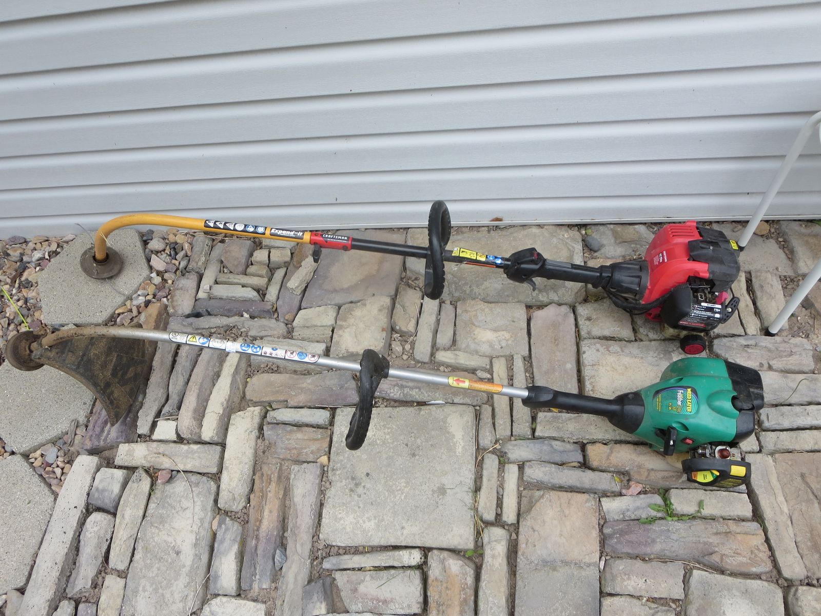 2 gas power string trimmers craftsman & weed eater