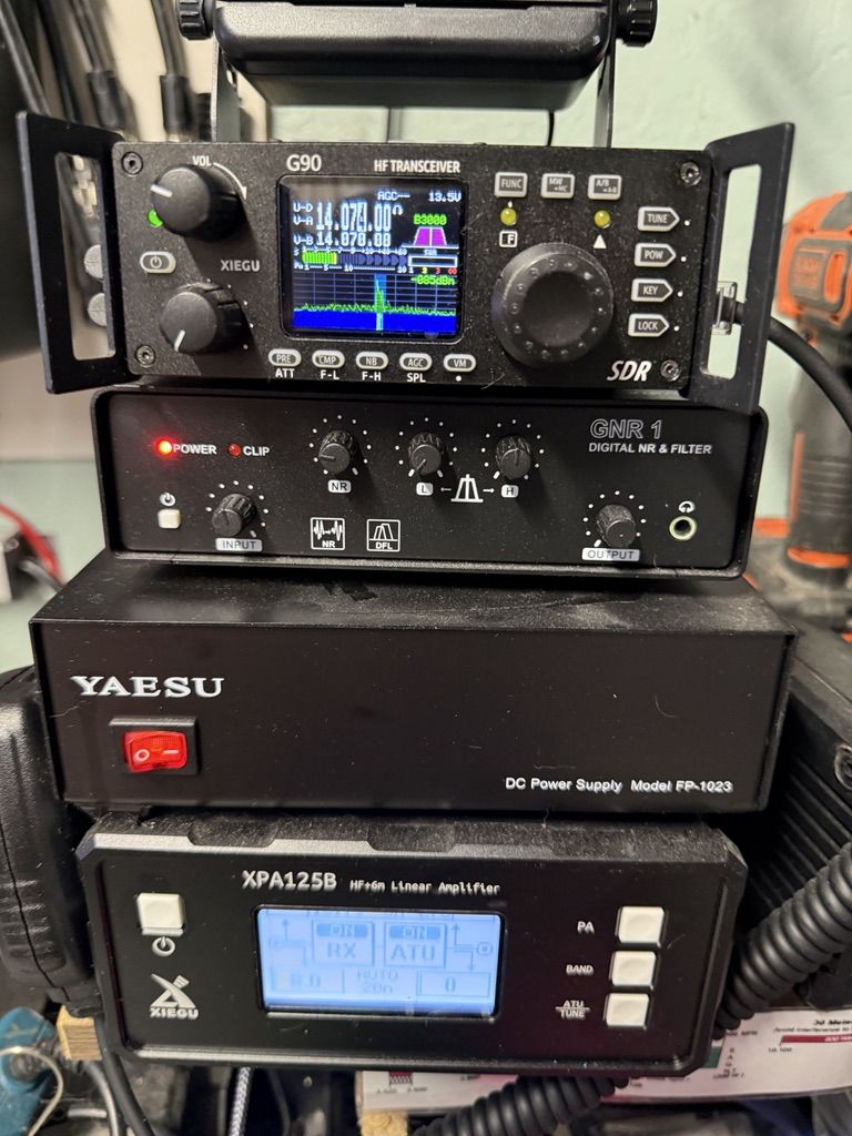 Xiegu G90 HF Station Bundle + 100W Amp, FT8 Interface & Yaesu PSU
