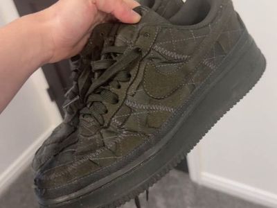 Nike Air Force 1 Low 'Quilted Olive' Sneakers - Men's/Women's Used Billie Ellish