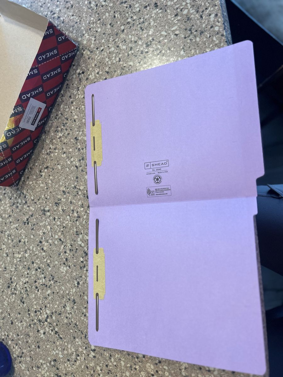 File folders 2-ply tabs