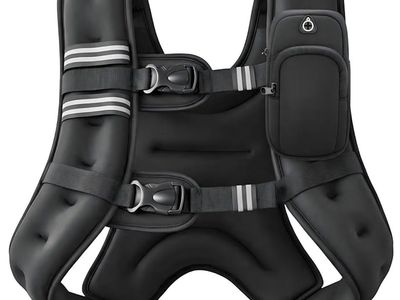Weighted Vest, 20lb Weight Vest with Reflective Stripe for Workout, Strength Training
