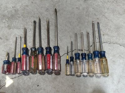 Craftsman Screwdriver Lot, Phillips & Flathead