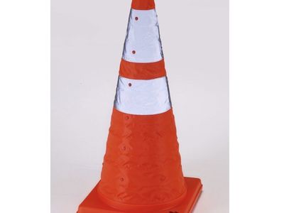 New set of 5- 28 inch light-up Collapsible Cones