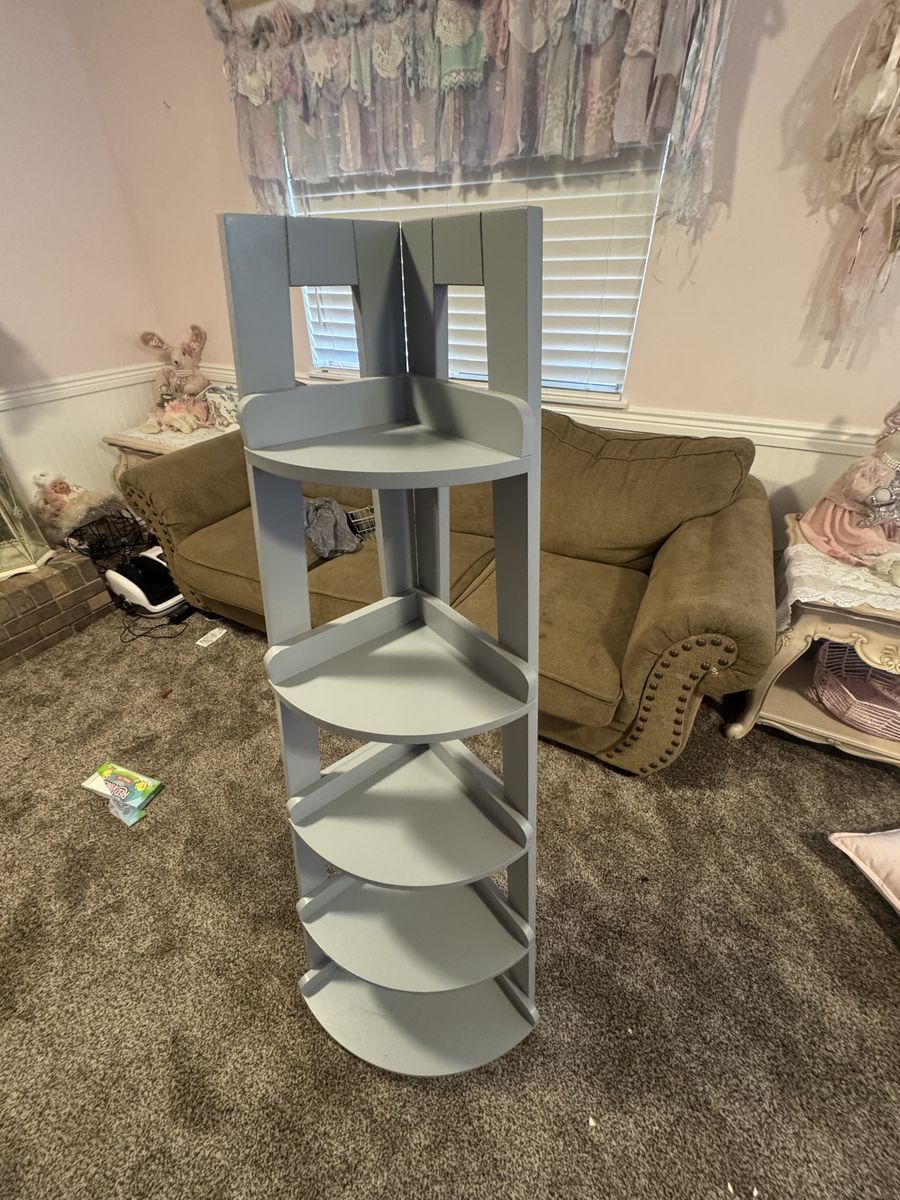Selling grey corner shelf