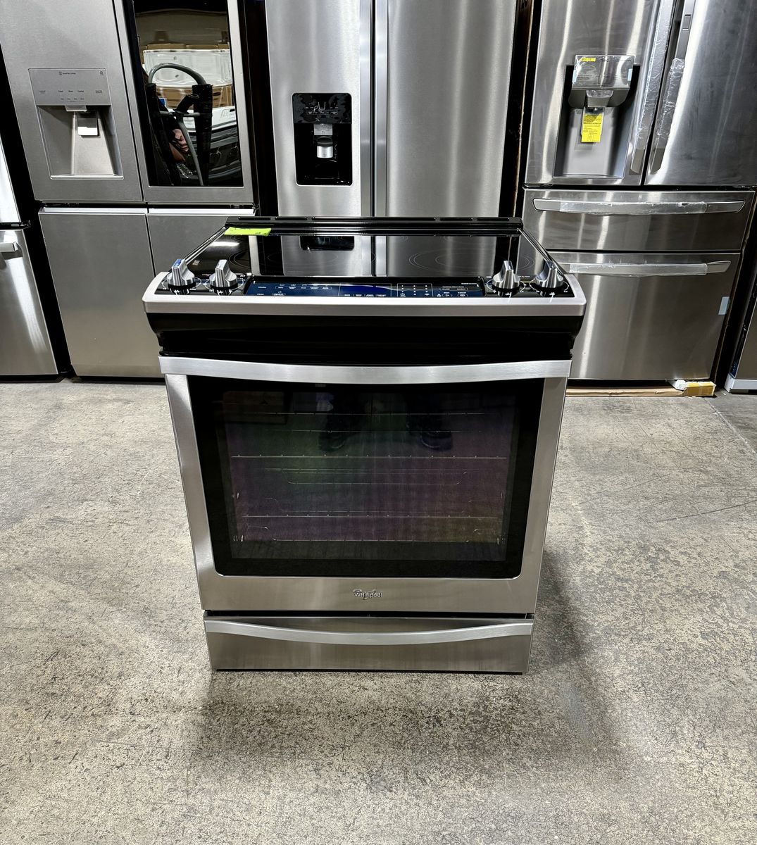 WHIRLPOOL ELECTRIC SLIDE IN RANGE STAINLESS STEEL