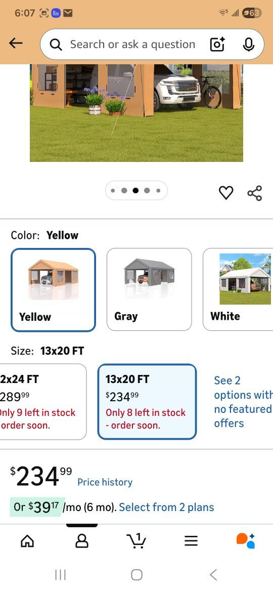 Car cover, Canopy, Extra garage