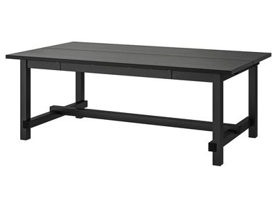 Ikea Dining Room Table NORDVIKEN Hardwood Extendable, Black