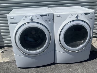 Stackable Whirlpool Duet Washer & Electric Dryer Set With Wrinkle Control And Steam Features-Free Local Delivery.