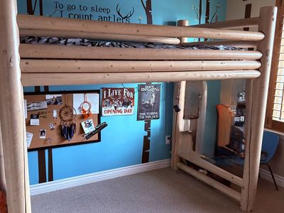 Log Loft Bed Twin