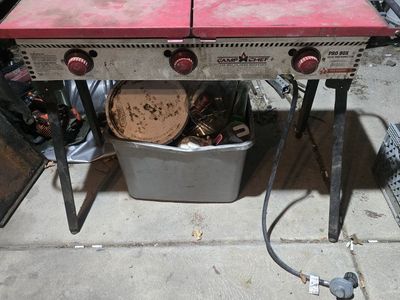 Camp Chef Pro 90X Three Burner Outdoor Camping Stove Griddle
