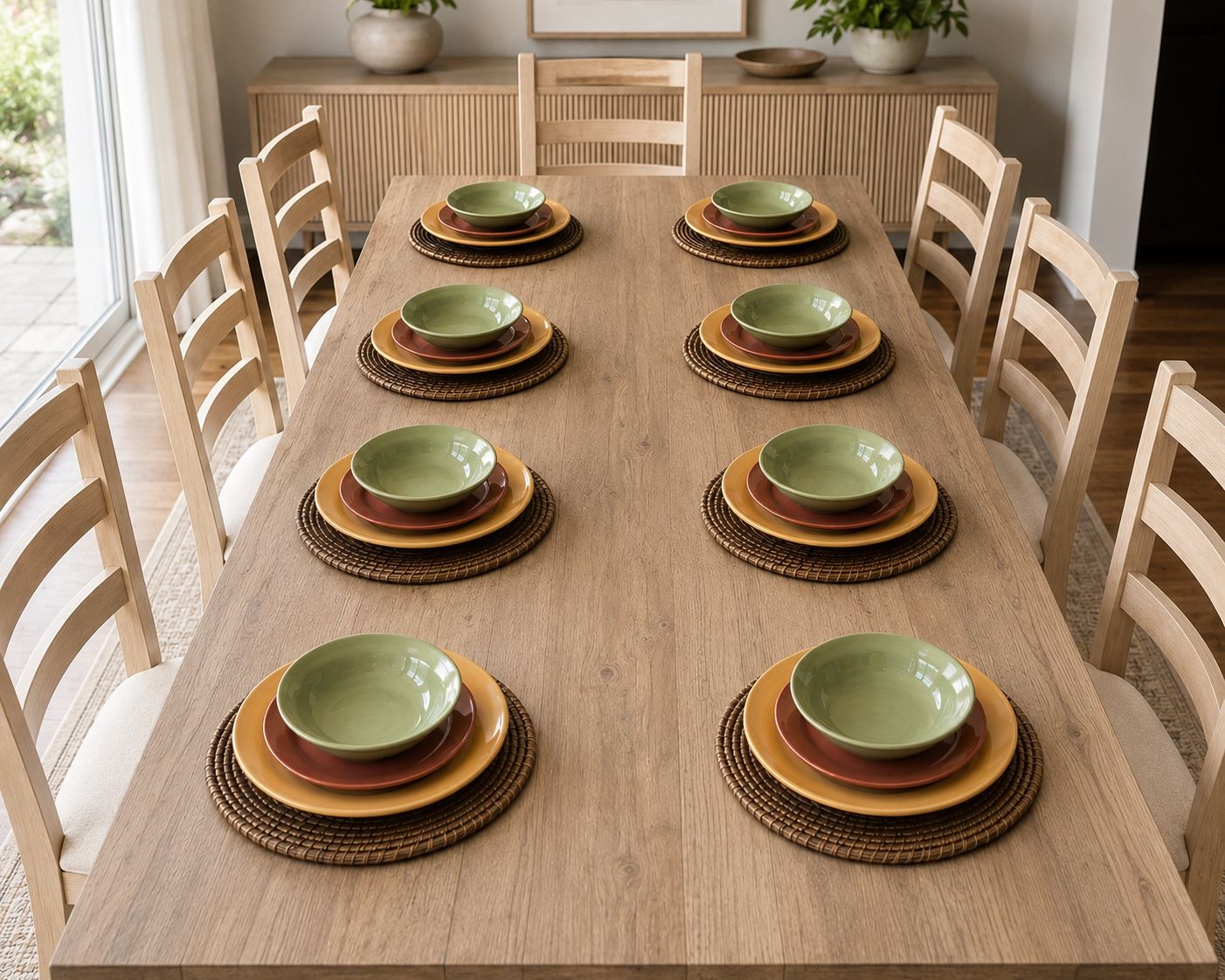 Pottery Barn Sausalito Stoneware Dinnerware Set for 8 - New