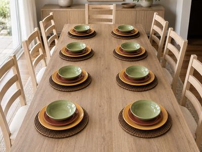 Pottery Barn Sausalito Stoneware Dinnerware Set for 8 - New