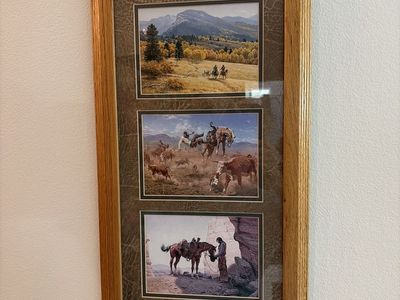 Triple Stuff Happens W/Solid Oak frame
