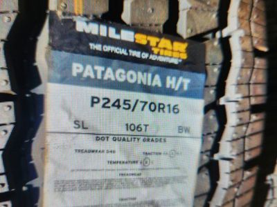 245/70r16 milestar Patagonia ht