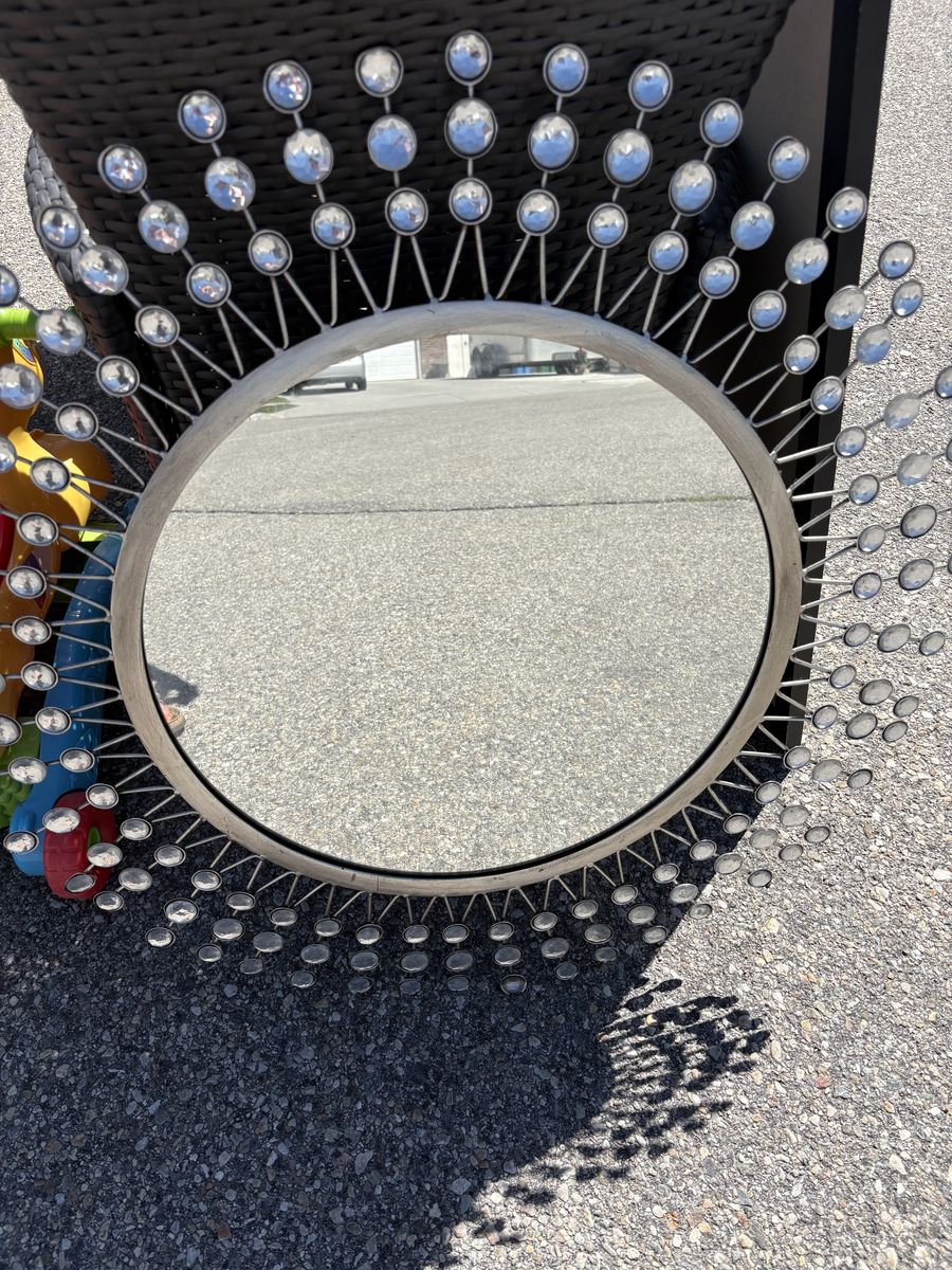 **Silver decorative mirror