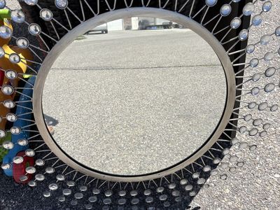 **Silver decorative mirror