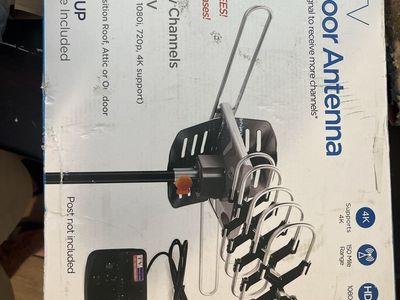 HD TV Outdoor Antenna - 4K Support, 150 Mile Range, Motorized 360