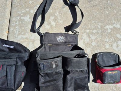 Husky, Dead On Tools, MagnoGrip Tool Belt Pouches and Shoulder Strap