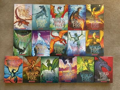 16 Wings of Fire Novels, by Tui T. Sutherland (paperbacks)