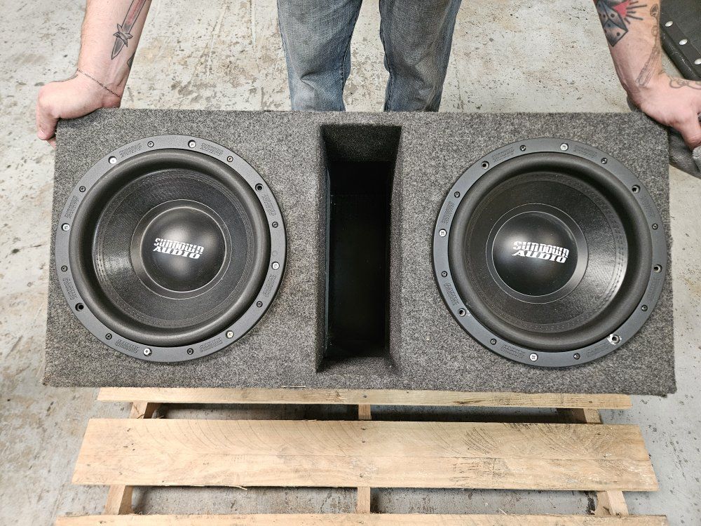 Sundown Audio Subwoofers in Vented Enclosure Box