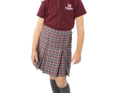ScholarWear Challenger Girls Plaid Skirts, size 5, pull on