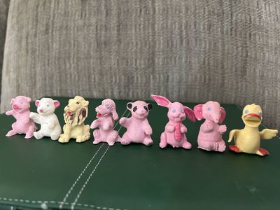 Vintage Diener Industries Itty Bitty rubber toys