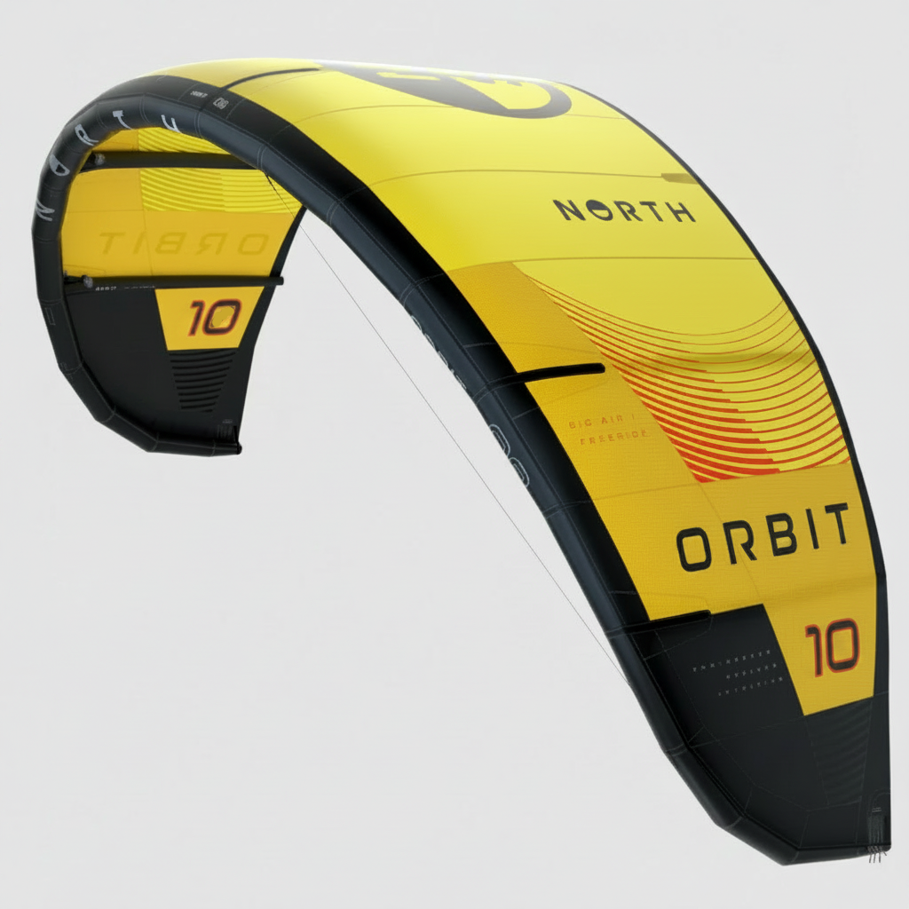 NORTH ACTION SPORTS Orbit Freeride / Big Air Water Surfing Kite 2024 10 Meter Sunset Yellow 85000.240000