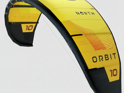NORTH ACTION SPORTS Orbit Freeride / Big Air Water Surfing Kite 2024 10 Meter Sunset Yellow 85000.240000