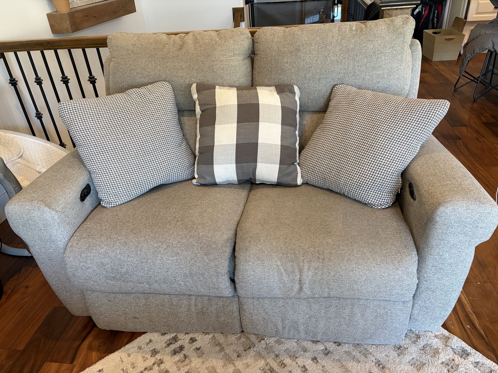 Powered Reclining Couch And Loveseat Set