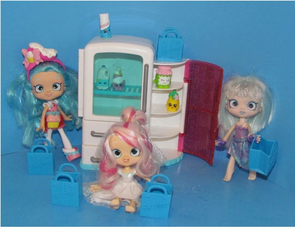 Shopkins Mixed Lot of Nice N' Icy Fridge Dolls & Food Shopping Figures L@@K