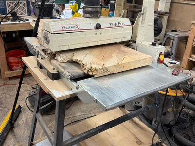 Performax 22-44 drum sander w/Open Stand