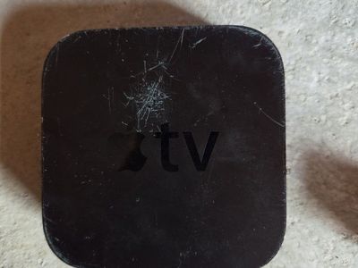 Apple TV Streaming Device - Used Condition, Scratched Top Surface