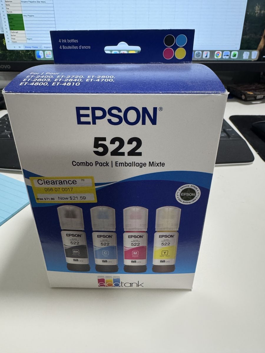 Epson ecotank I’ll refill 522